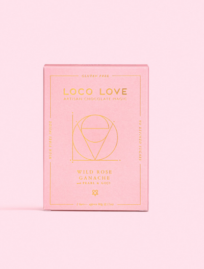 LOCO LOVE WILD ROSE GANACHE WITH PEARL & GOJI SINGLE