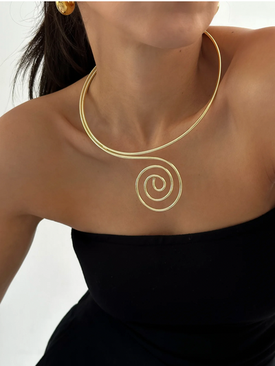 SPIRAL NECKLACE GOLD