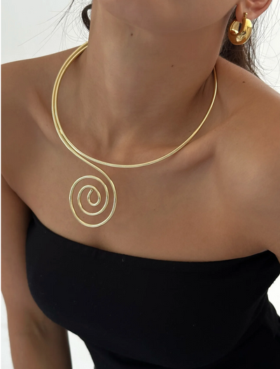 SPIRAL NECKLACE GOLD
