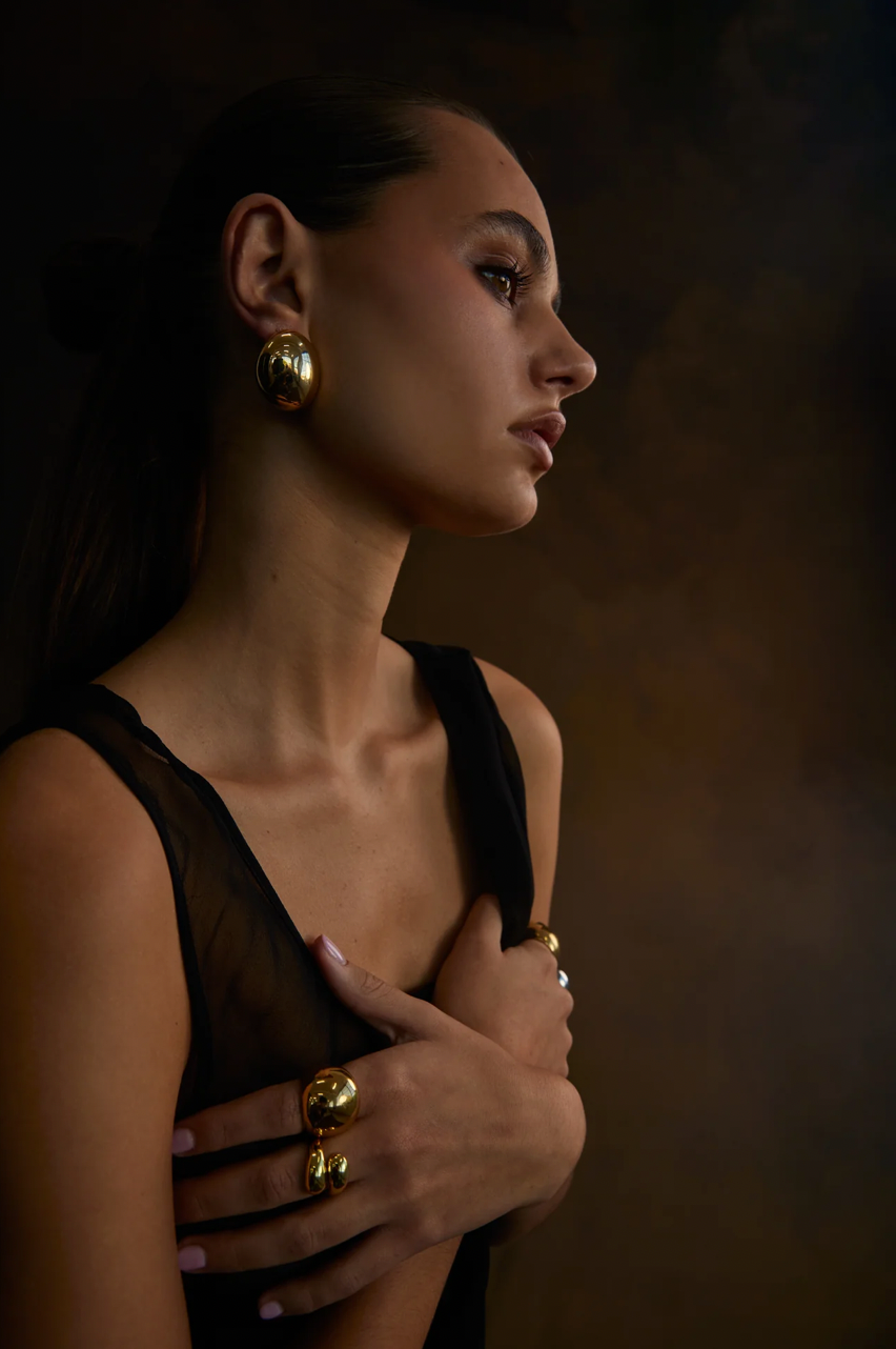 NOAH THE LABEL SOLID GOLD EARRINGS
