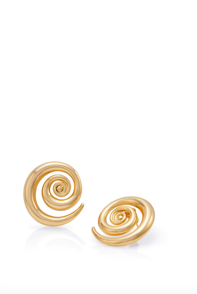 NOAH THE LABEL SPIRAL EARRINGS GOLD 