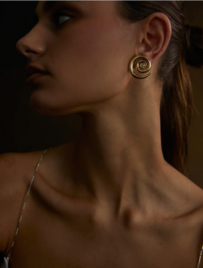 NOAH THE LABEL SPIRAL EARRINGS GOLD 