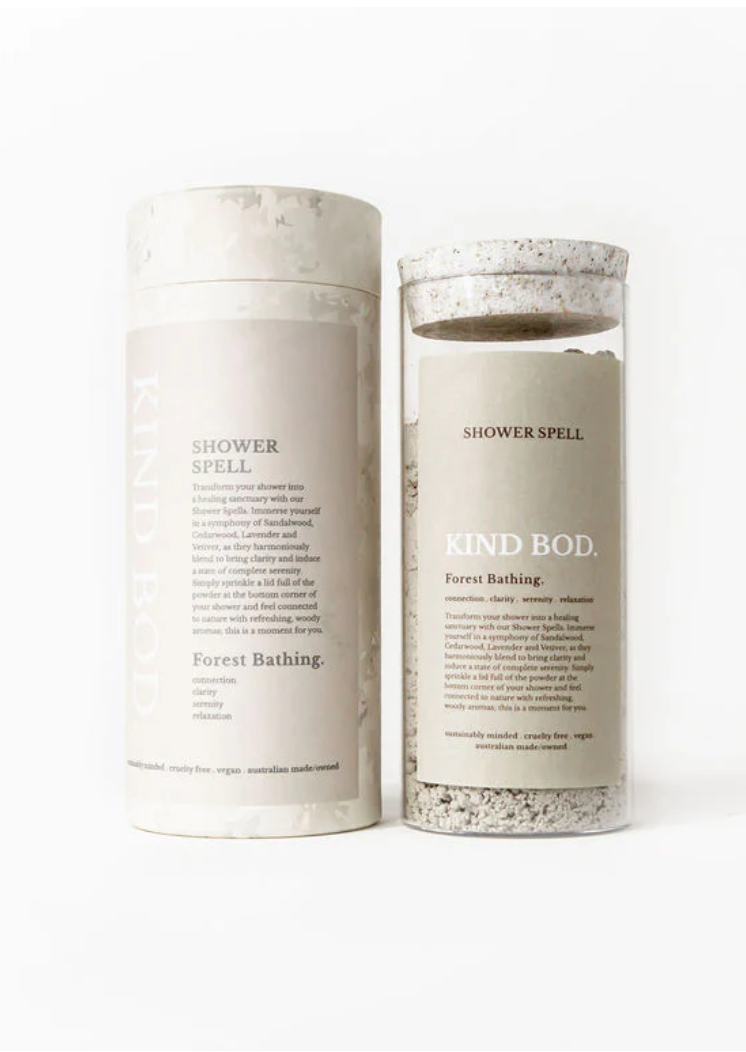 kind bod forest bathing shower spell