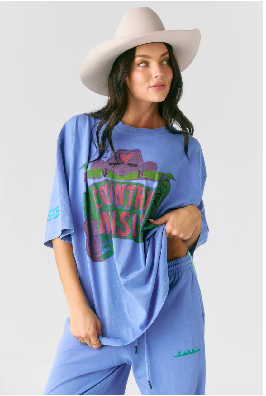 Sabbi The Country Music tee Periwinkle