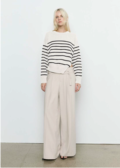 SOVERE SOLENE KNIT JUMPER CREAM/BLACK