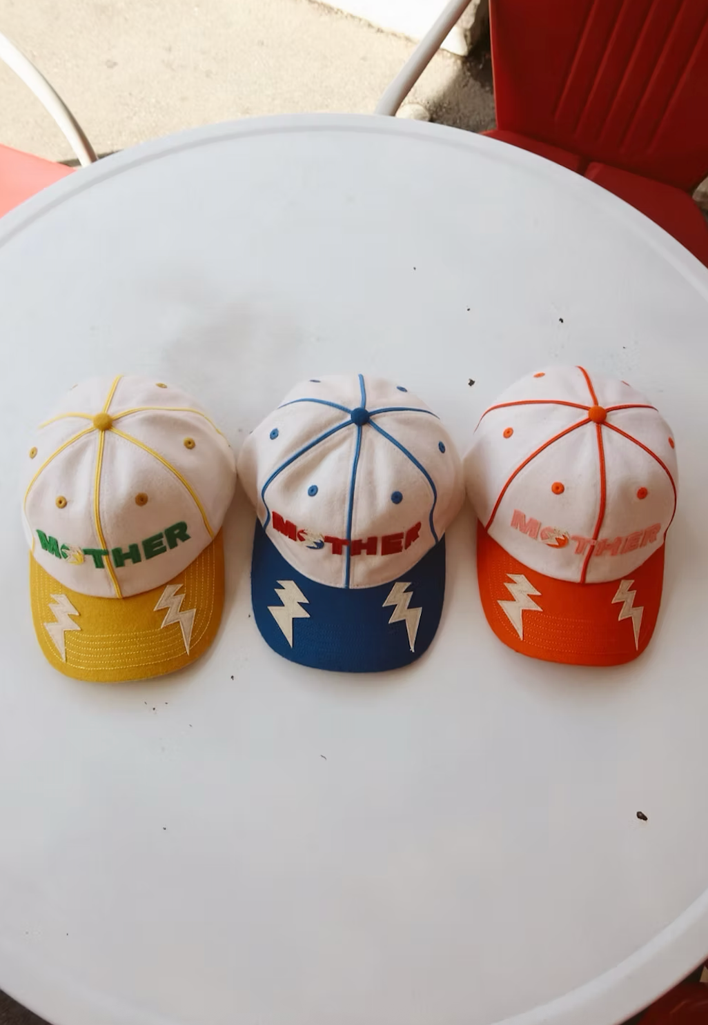 HAPPY LITTLE MOTHER | MOTHER LIGHTENING BOLT CAP YELLOW
