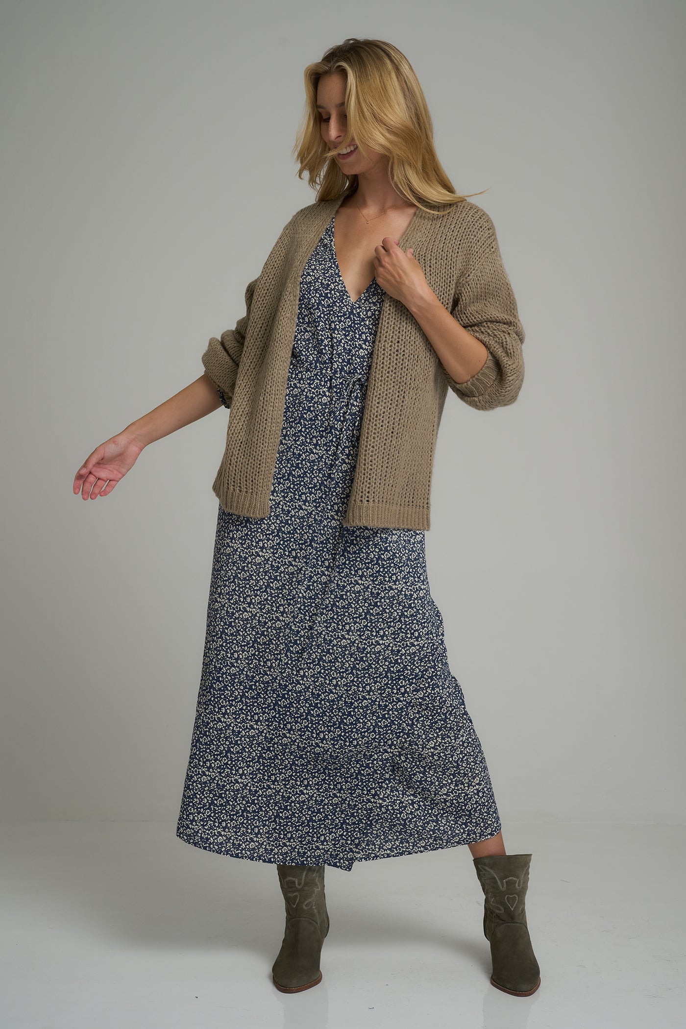 I LOVE LILYA | SEA KNIT CARDIGAN  MOCHA | BABY LEMONADE STORE