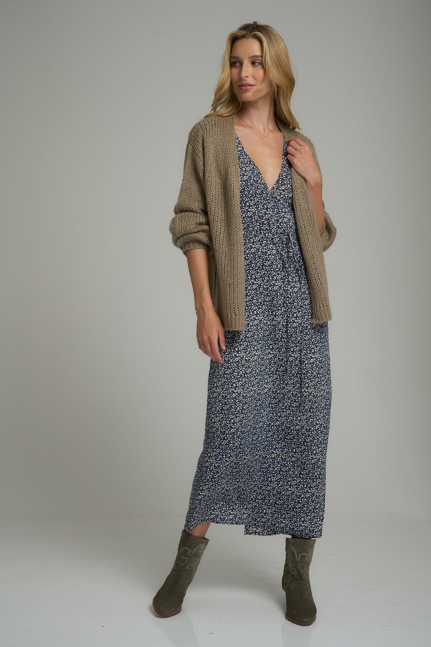 I LOVE LILYA | SEA KNIT CARDIGAN  MOCHA | BABY LEMONADE STORE