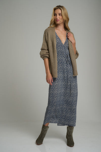I LOVE LILYA | SEA KNIT CARDIGAN  MOCHA | BABY LEMONADE STORE