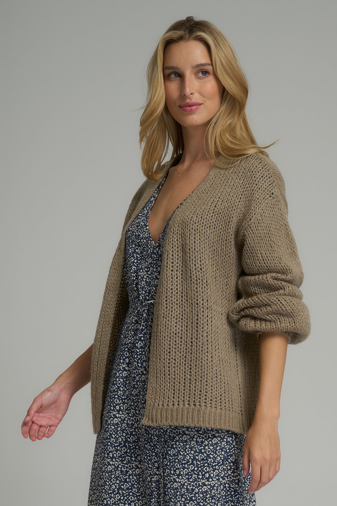 I LOVE LILYA | SEA KNIT CARDIGAN  MOCHA | BABY LEMONADE STORE