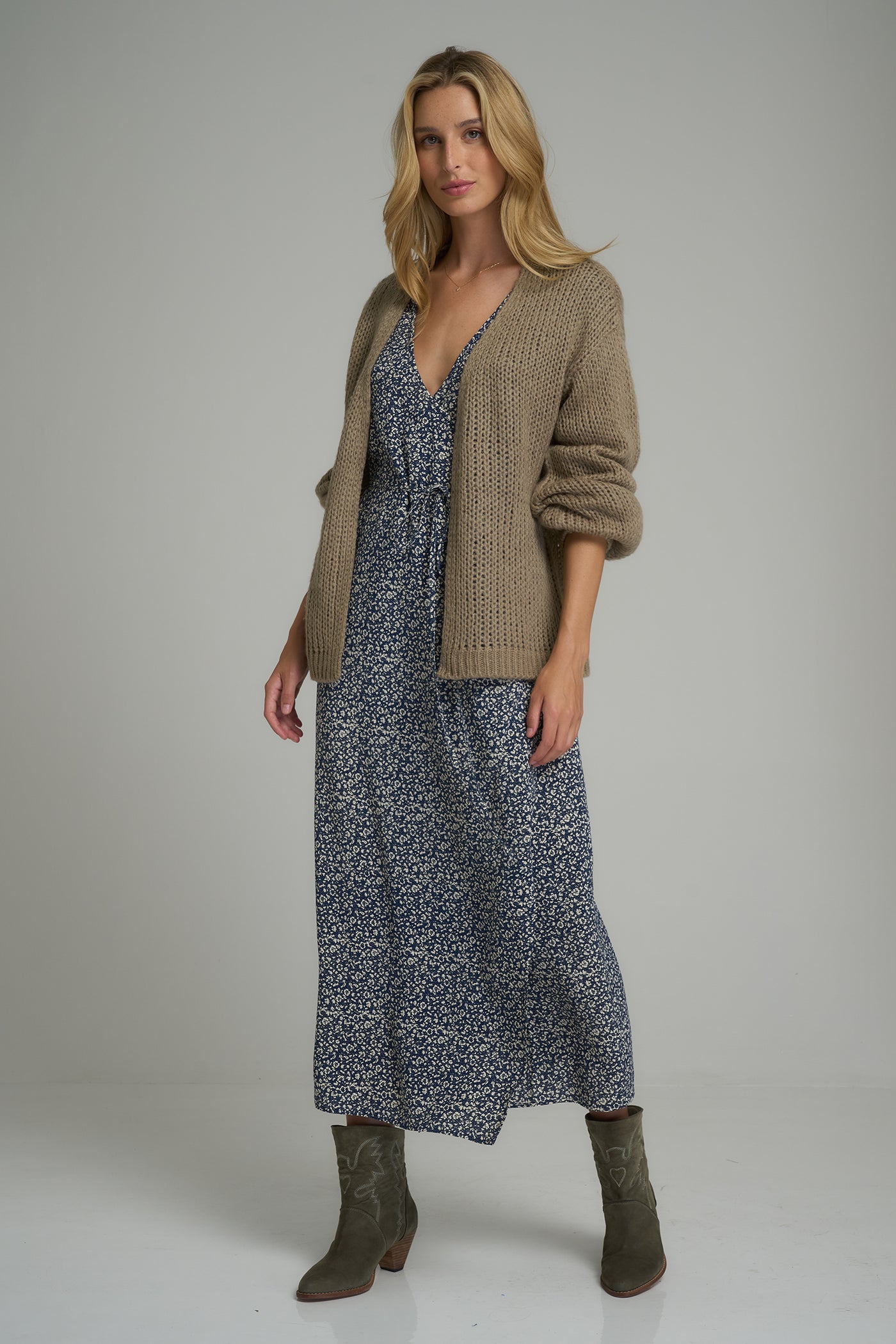 I LOVE LILYA | SEA KNIT CARDIGAN  MOCHA | BABY LEMONADE STORE