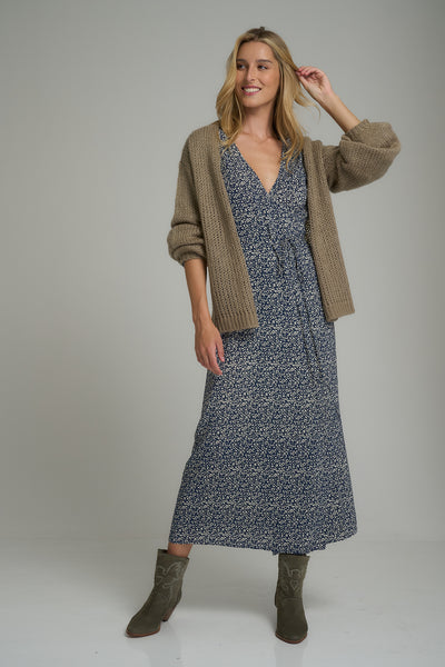 I LOVE LILYA | SEA KNIT CARDIGAN  MOCHA | BABY LEMONADE STORE