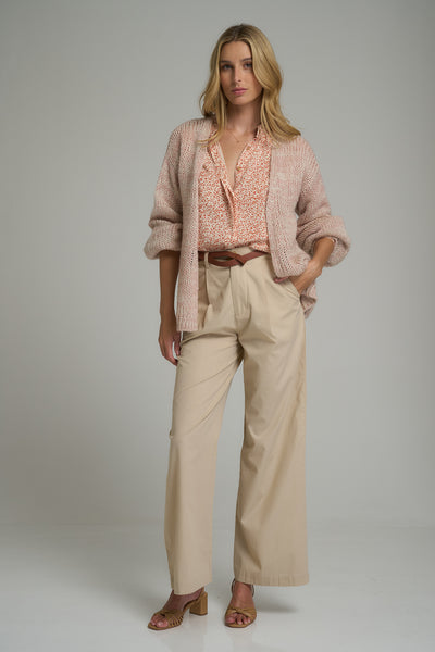 I LOVE LILYA | SEA KNIT CARDIGAN  PINK| BABY LEMONADE STORE