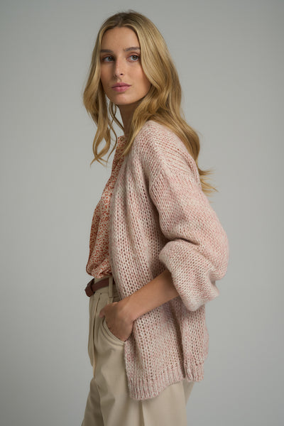 I LOVE LILYA | SEA KNIT CARDIGAN  PINK| BABY LEMONADE STORE