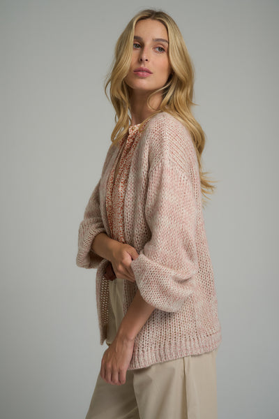 I LOVE LILYA | SEA KNIT CARDIGAN  PINK| BABY LEMONADE STORE