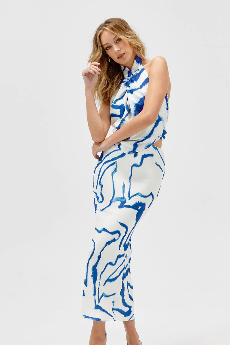 Sovere Studio Tidal Skirt Blue Tide