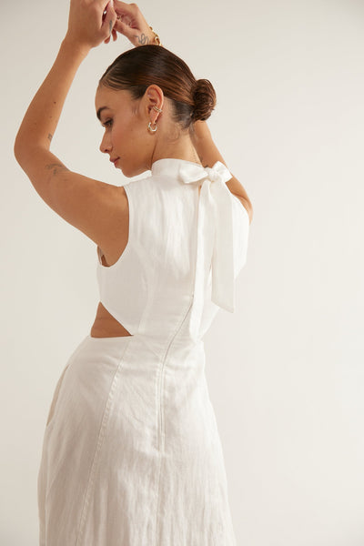 VIRTUE MIDI DRESS CHALK