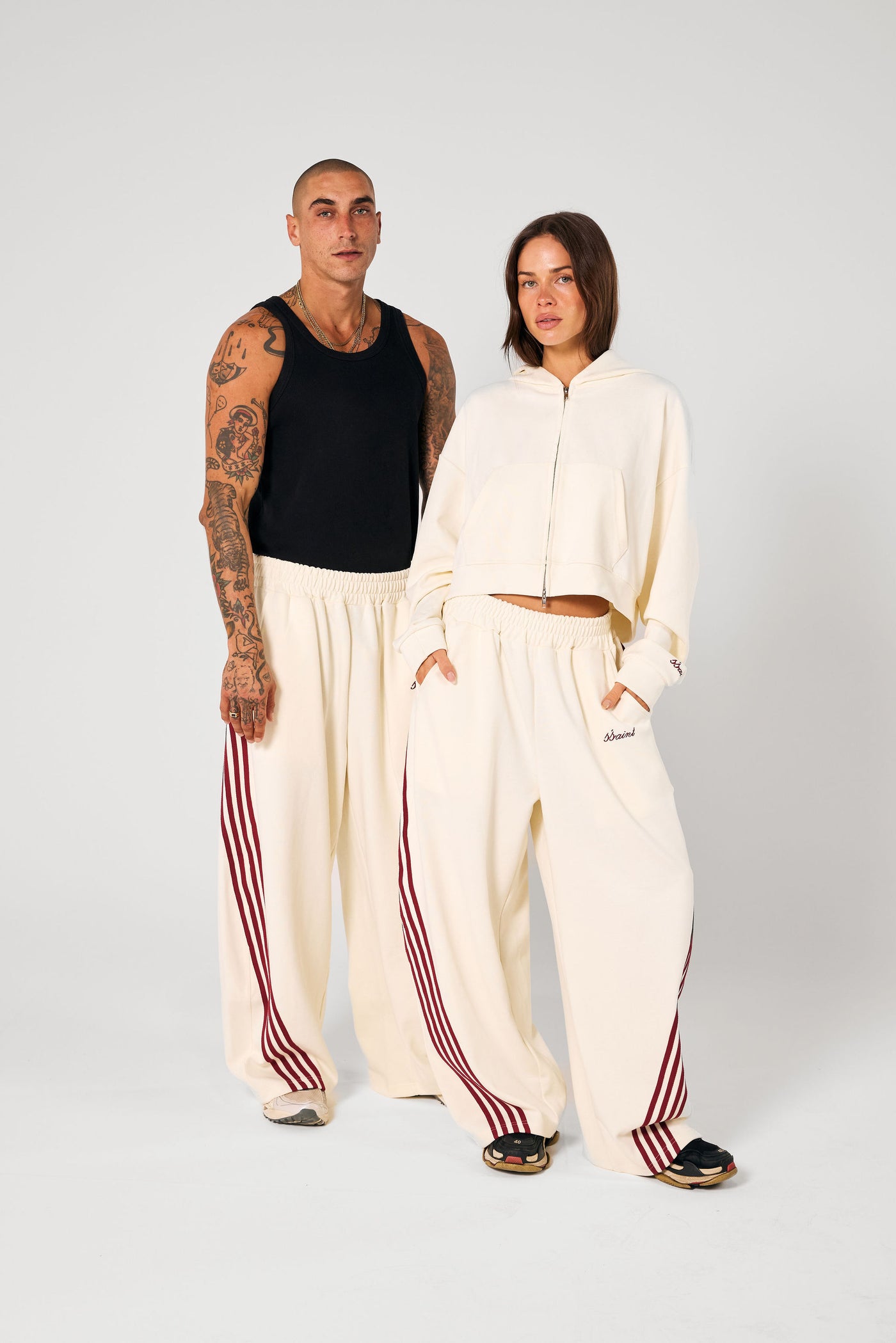 SŚAINT BARREL TRACK PANTS BUTTER | BABY LEMONADE STORE