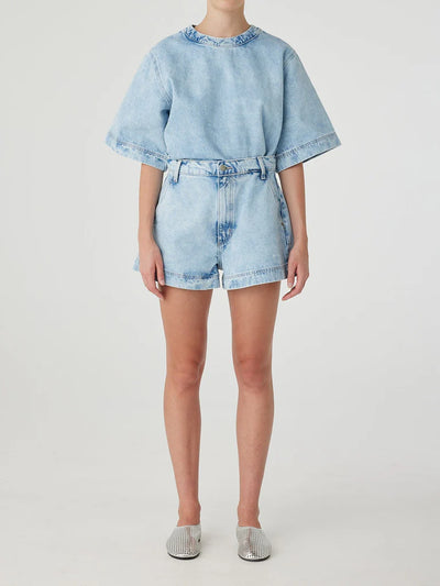 NOBODY DENIM LUNA TOP CLOUD WASH 