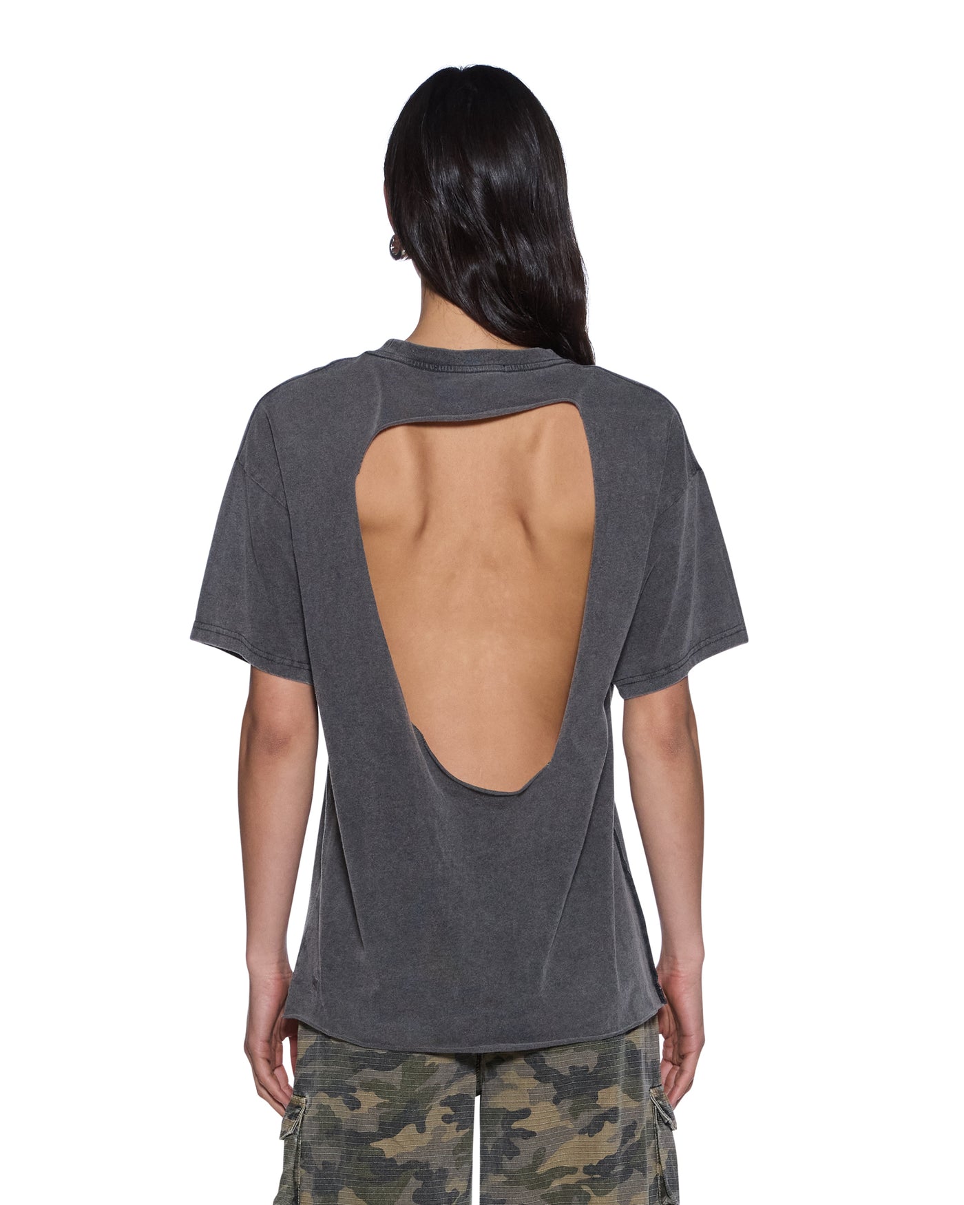 KSUBI TBS BLEACH OH G SS TEE SMOKE CHARCOAL