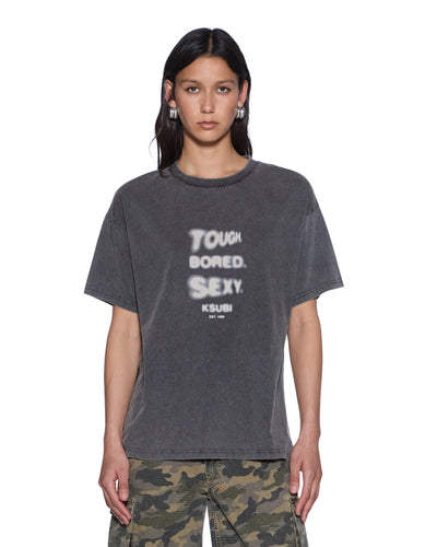 KSUBI TBS BLEACH OH G SS TEE SMOKE CHARCOAL