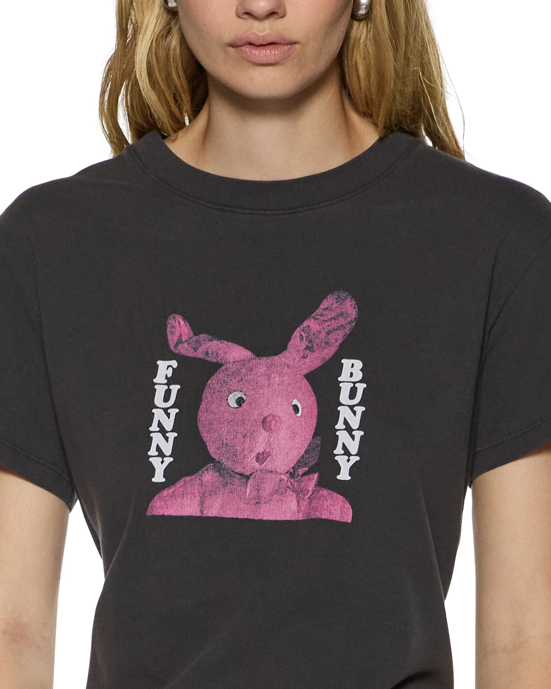 KSUBI FUNNY BUNNY SHORT SLEEVE TEE WASHED BLACK