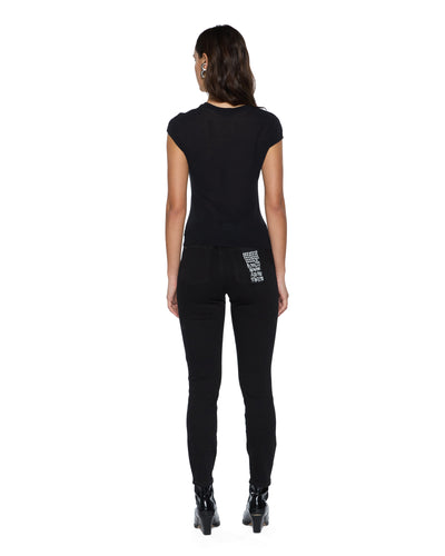 KSUBI STAPLE TEE SHEER BLACK