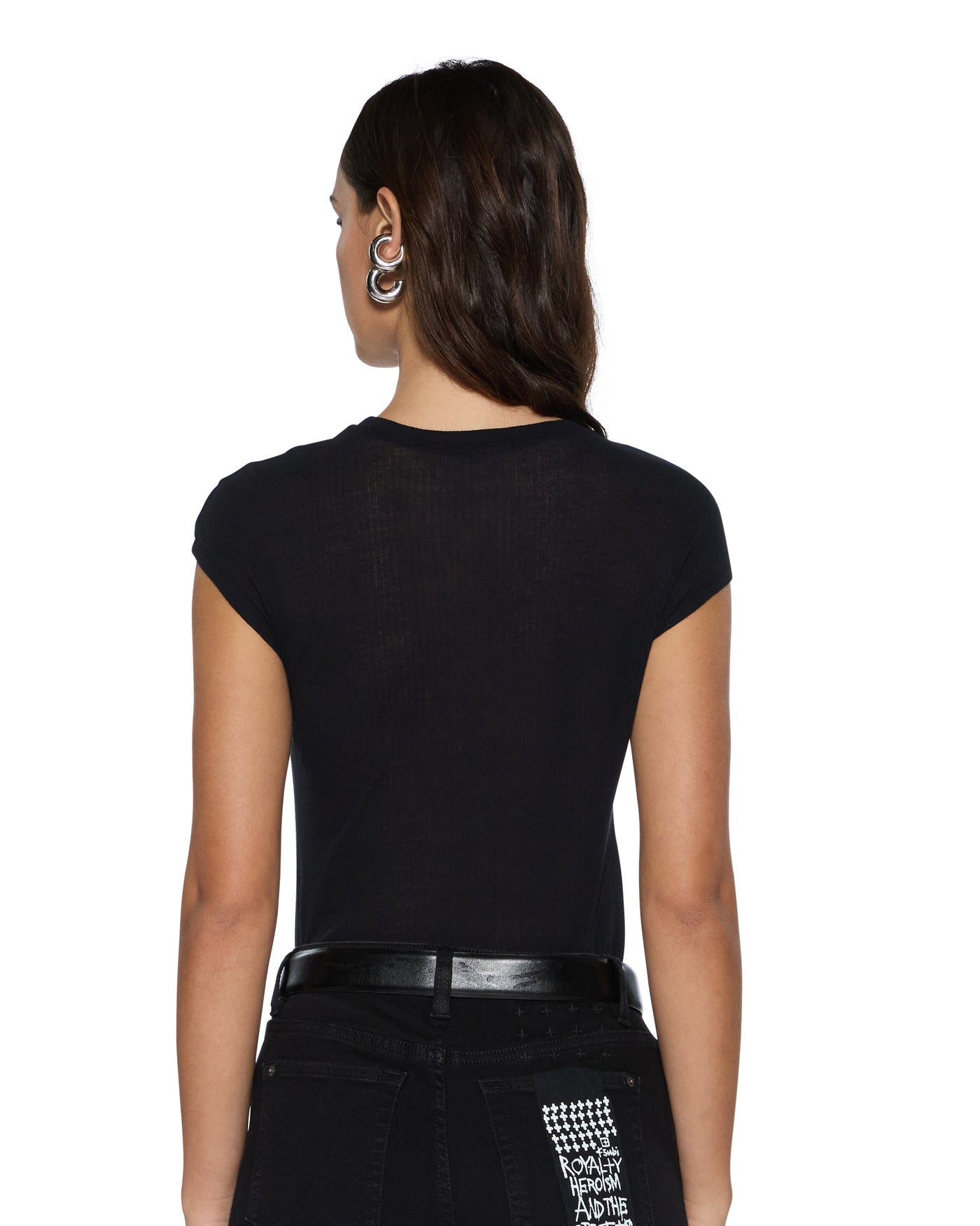 KSUBI STAPLE TEE SHEER BLACK