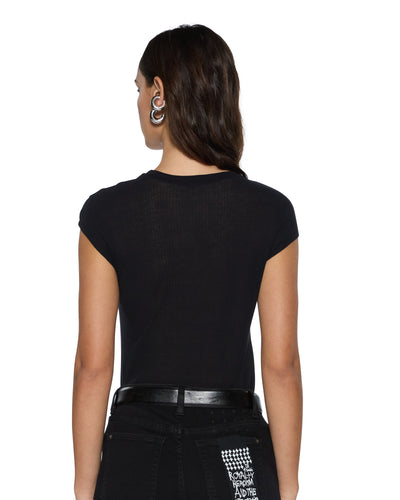 KSUBI STAPLE TEE SHEER BLACK