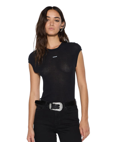 KSUBI STAPLE TEE SHEER BLACK