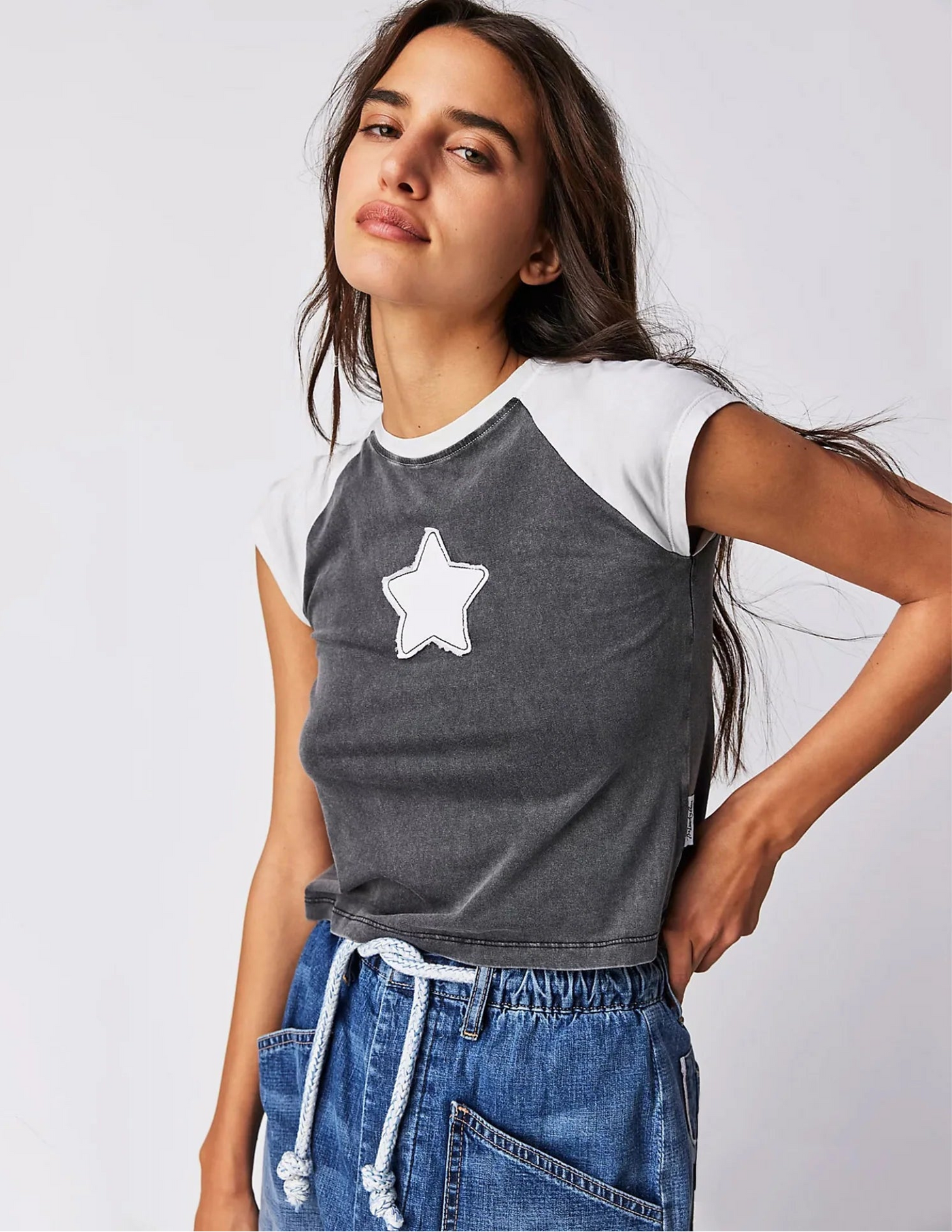 THE LAUNDRY ROOM STARDOM RAGLAN TEE BLACK AND WHITE | BABY LEMONADE STORE