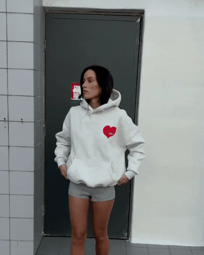 SŚAINT HEART HOODIE RED
