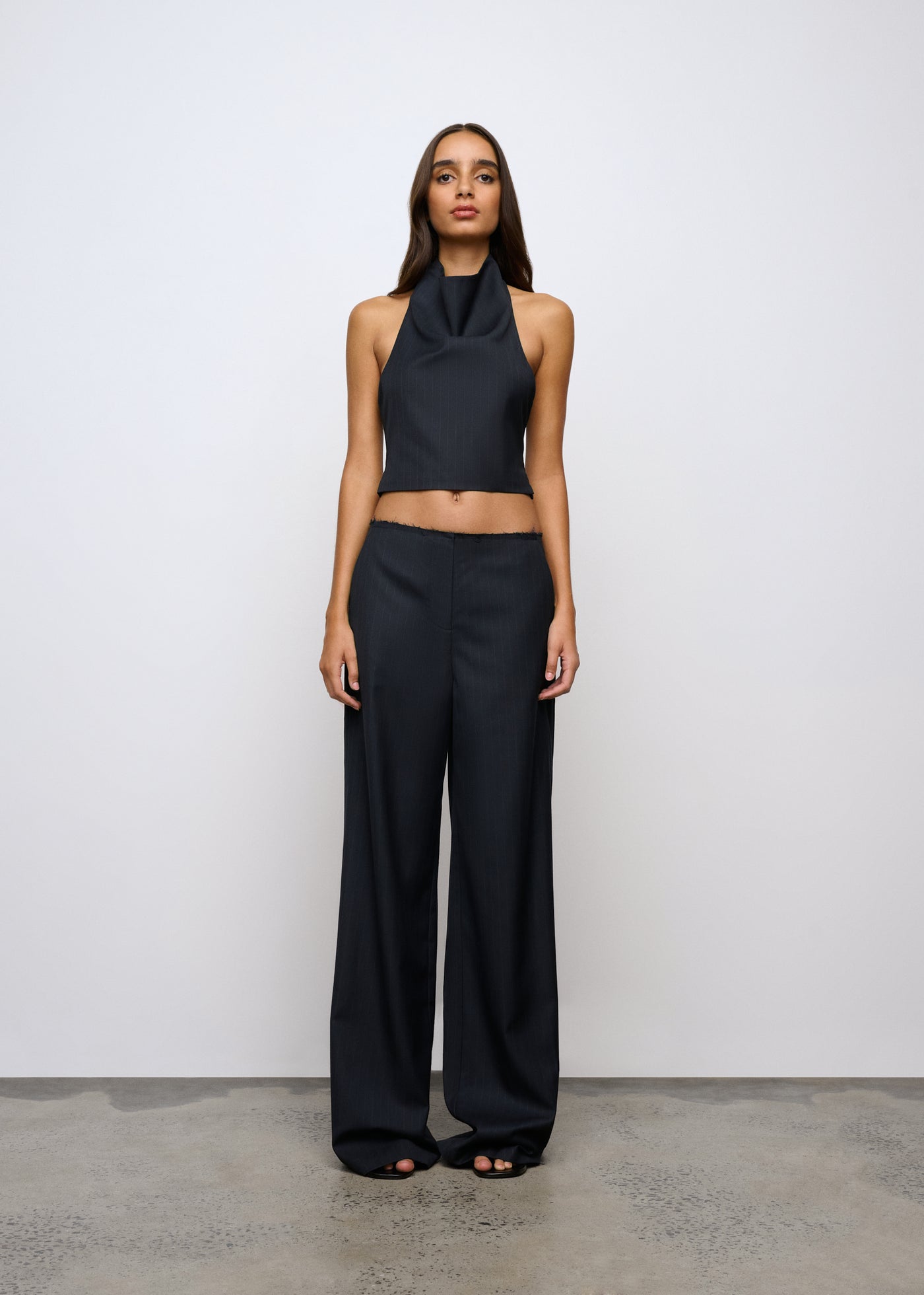 ONE OF OTHERS MARGOT PANT NAVY PINSTRIPE