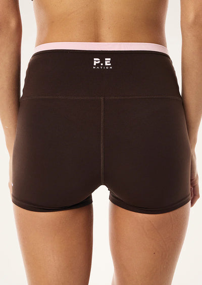 PE NATION VITA 2.5" BIKE SHORT ESPRESSO| BABY LEMONADE STORE