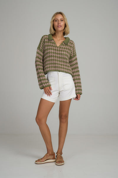 LILYA CIARA DENIM SHORTS VANILLA 