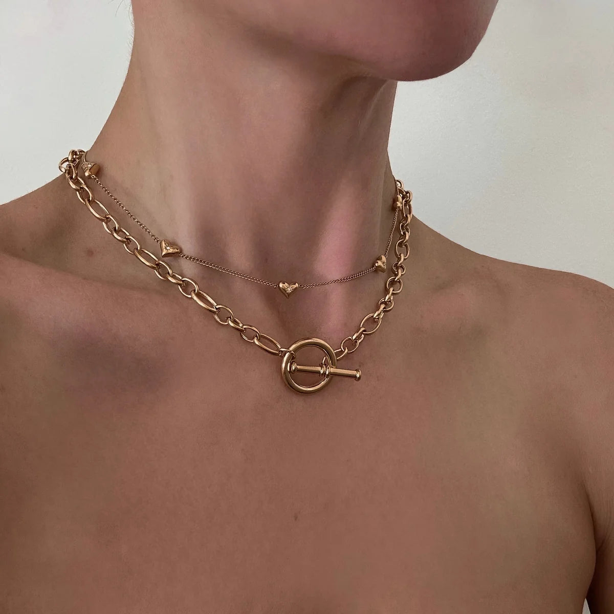 ZAYA COLLECTIVE DESIDERIO HEART GOLD NECKLACE