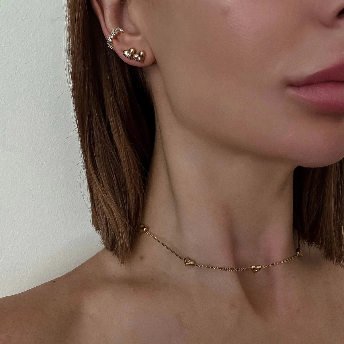 ZAYA COLLECTIVE DESIDERIO HEART GOLD NECKLACE