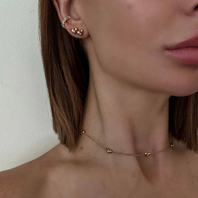 ZAYA COLLECTIVE DESIDERIO HEART GOLD NECKLACE