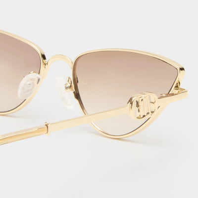 LE SPECS THE SOIREE GOLD TAN GRADIENT FLASH MIRROR