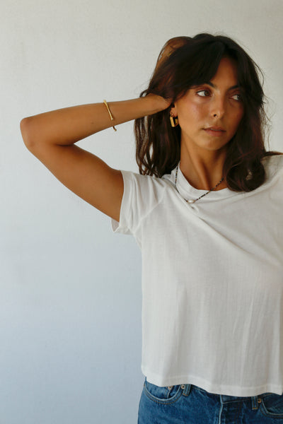 THE LAUNDRY ROOM ESSENTIALS PERFECT TEE WHITE | BABY LEMONADE STORE