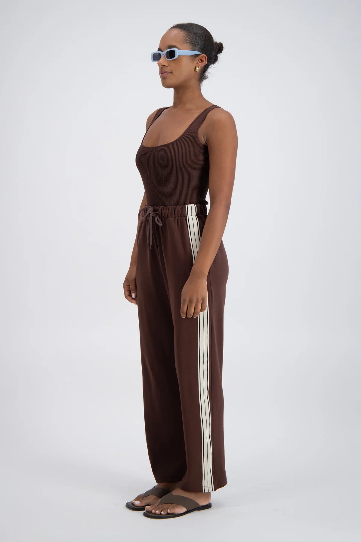 JASMINE ALEXA | PANAREA TRACK PANT CHOCOLATE | BABY LEMONADE STORE