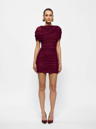 EFFIE KATS PHOENIX DRESS BURGANDY | BABY LEMONADE STORE