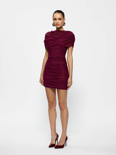 EFFIE KATS PHOENIX DRESS BURGANDY | BABY LEMONADE STORE
