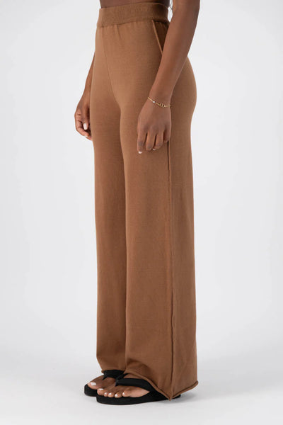 JASMINE ALEXA SORRENTO COTTON KNIT PANT BROWN