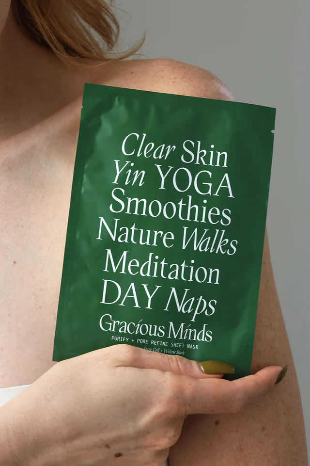 GRACIOUS MINDS EXFOLIATE AND REJUVENATE SHEET MASK | BABY LEMONADE STORE