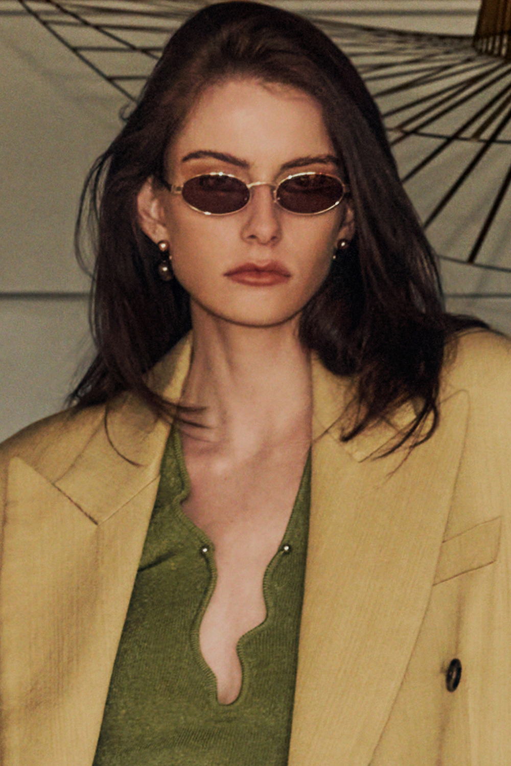 SHEVOKE BANCA SUNGLASSES GOLD