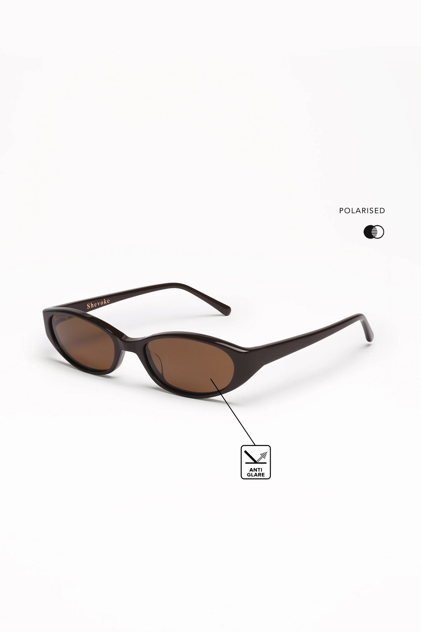 SHEVOKE SILON SUNGLASSES BROWN