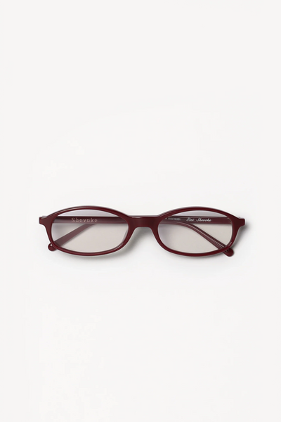 SHEVOKE GINI SUNGLASSES MAROON BLUE LIGHT