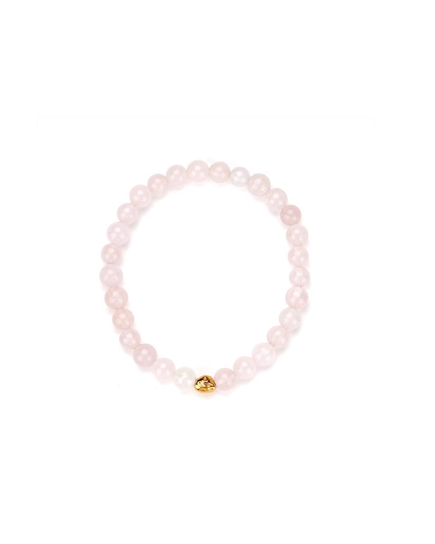 AURA BRACELET FLOWER ROSE QUARTZ