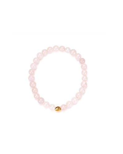 AURA BRACELET FLOWER ROSE QUARTZ
